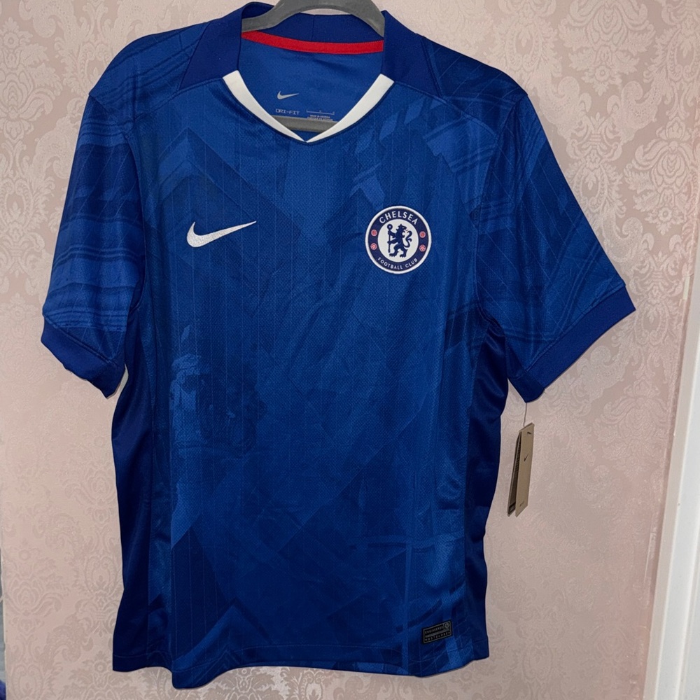 Nike Royal Blue Chelsea Football Club Jersey with White Accents